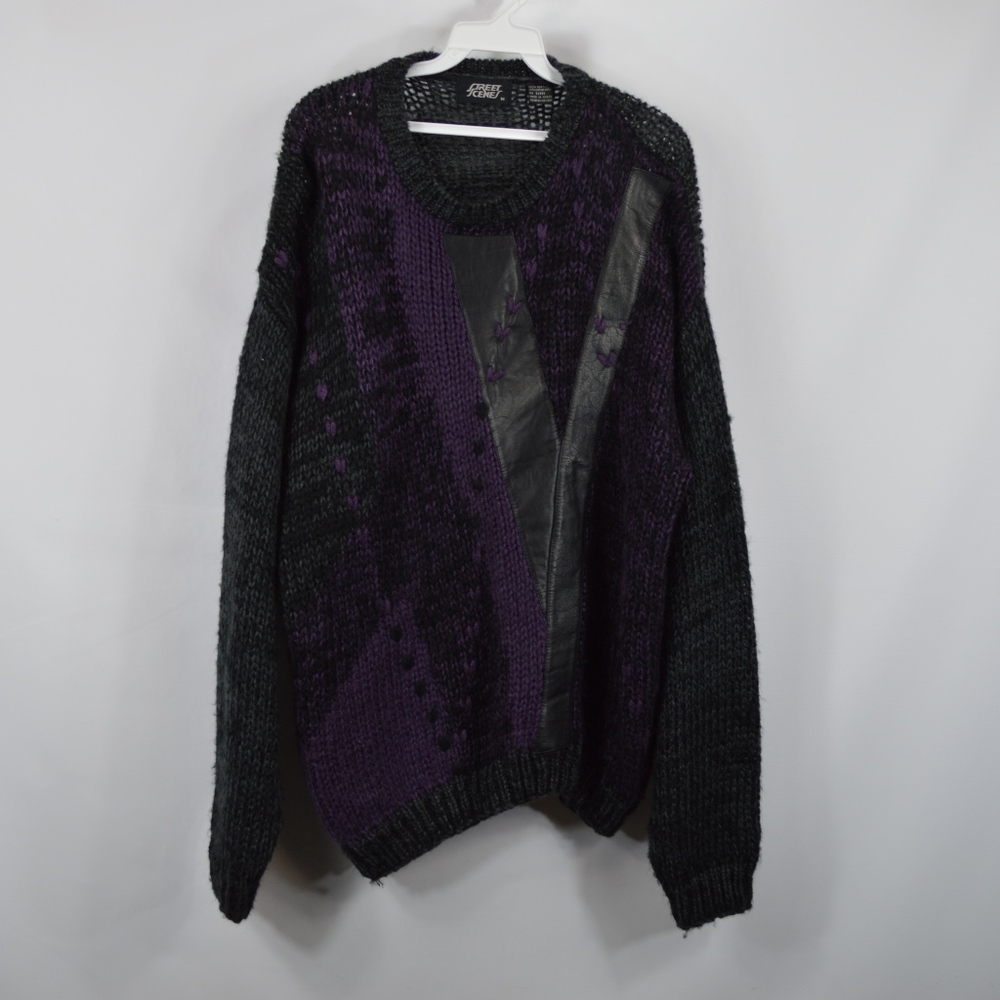 Vintage Leather Crewneck Sweater Notorious Big - image 1